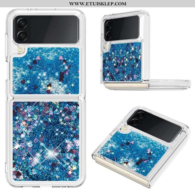 Etui do Samsung Galaxy Z Flip 4 Etui Folio Kolorowe Cekiny